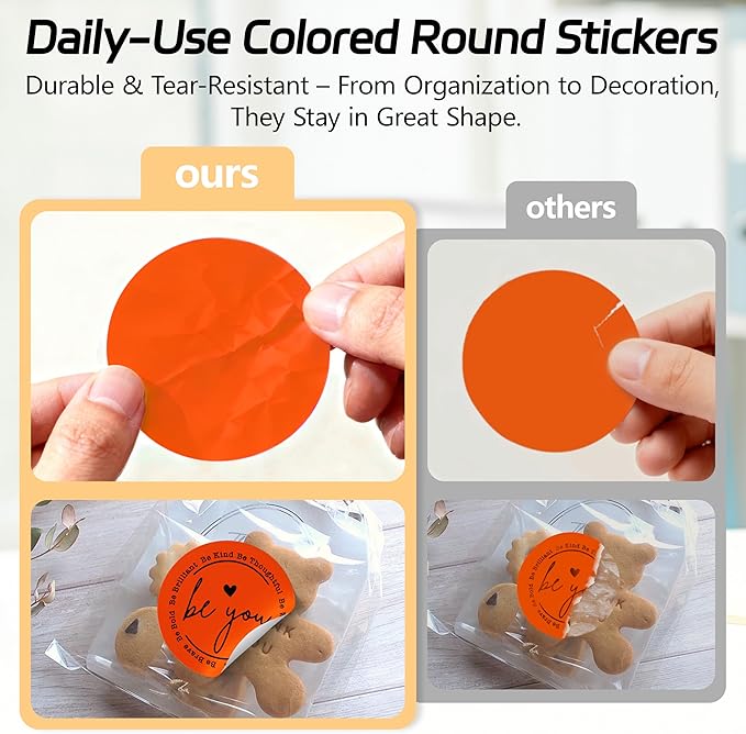 2 inch Dot Stickers Labels Circle Garage Sale Sticker 750Pcs Round Thermal - Image 6