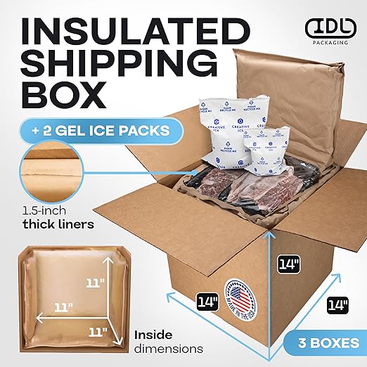 Insulated Thermal Shipping Boxes 14"x14"x14" - Image 2