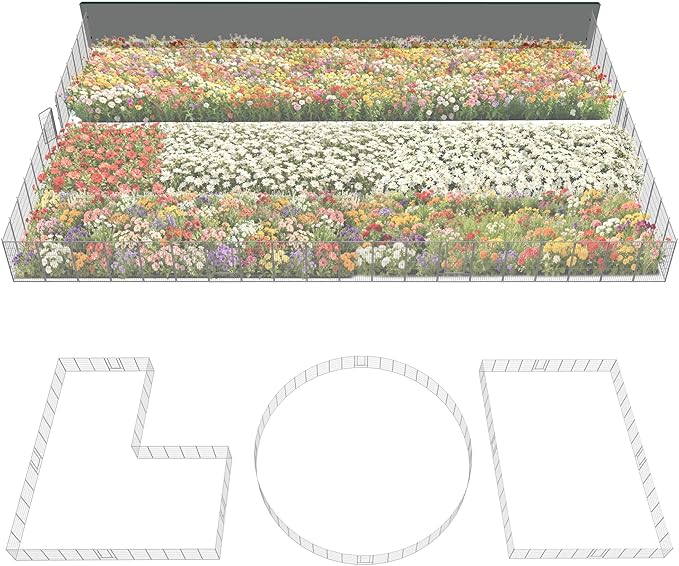 FXW Garden Fence Outdoor for The Yard – 45in x 109.4ft Heavy Duty Metal Animal by FXW