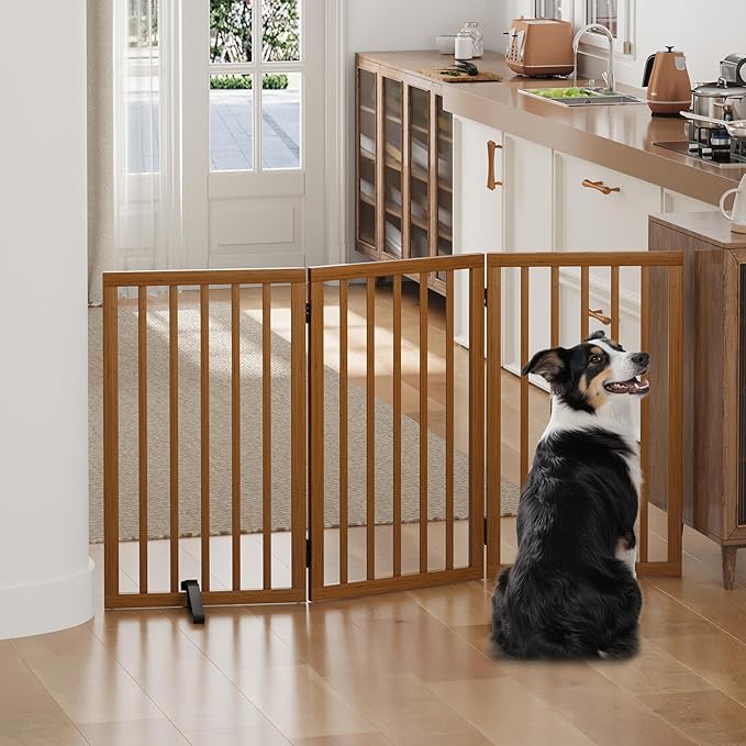 Dog Gates for Doorways, Tall Dog Gate Indoor, Foldable Pet Gates for Doorways - Image 8