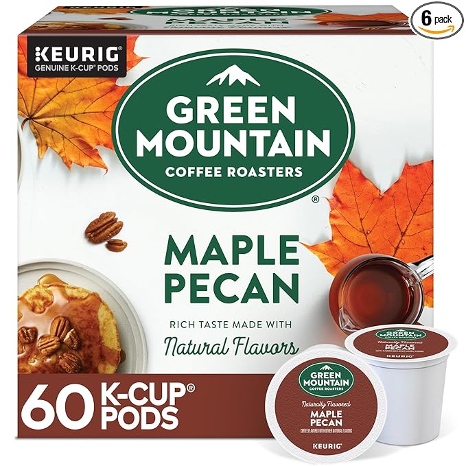 Green Mountain Coffee Roasters Maple Pecan Keurig K-Cup Pods, Light Roast Coffee by GreenMountainCoffeeRoasters