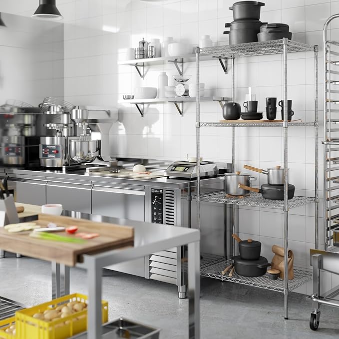 21" Deep x 30" Wide x 74" Height Wire Shelving Kit | 4-Tier | NSF Commercial - Image 5
