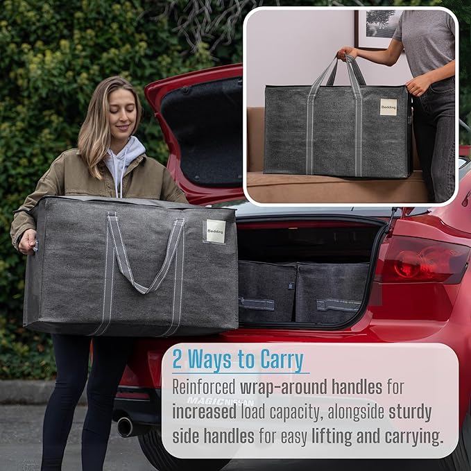 VENO 2 Pack Moving Bags and Large Christmas Storage Bins - Image 7