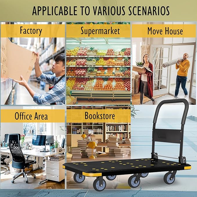 Heavy-Duty Foldable Platform Cart - Image 7