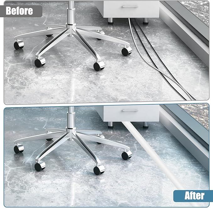Floor Cord Covers for Wires 3.3FT Cable Hider Wire Cover Self Adhesive Cord - Image 4