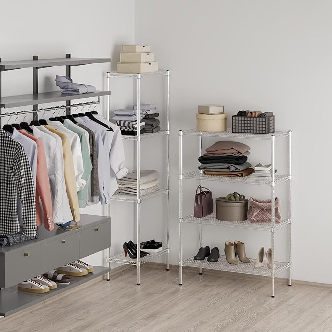 18" Deep x 36" Wide x 54" Height Wire Shelving Kit | 4-Tier | NSF Commercial - Image 7