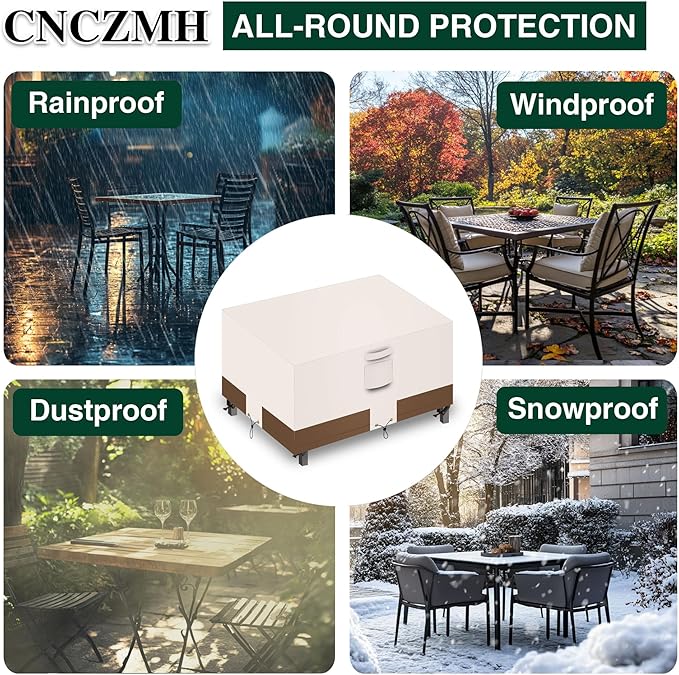 Heavy Duty Patio Furniture Covers Waterproof, 600D Outdoor Furniture Cover - Image 6