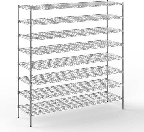 21" Deep x 72" Wide x 74" Height Wire Shelving Kit | 8-Tier | NSF Commercial by Regal+Altair