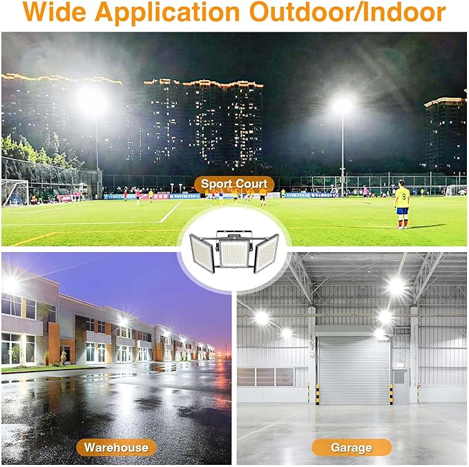SOLLA 2025 Elite New Upgraded LED Flood Light Outdoor 600W 90000lm Stadium - Image 5