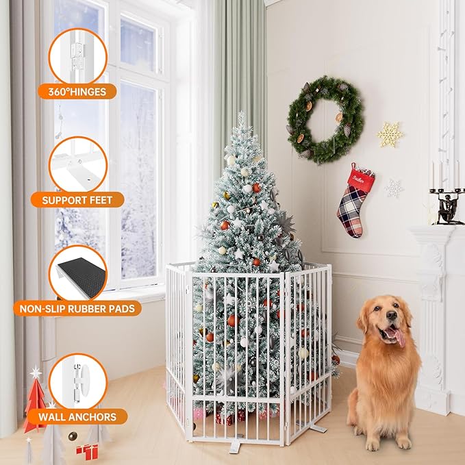 Full Metal Freestanding Dog Gate - Image 5