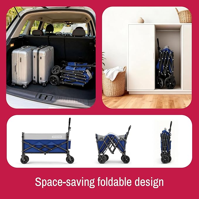 SYNCFUN Collapsible Wagon Cart - Image 3