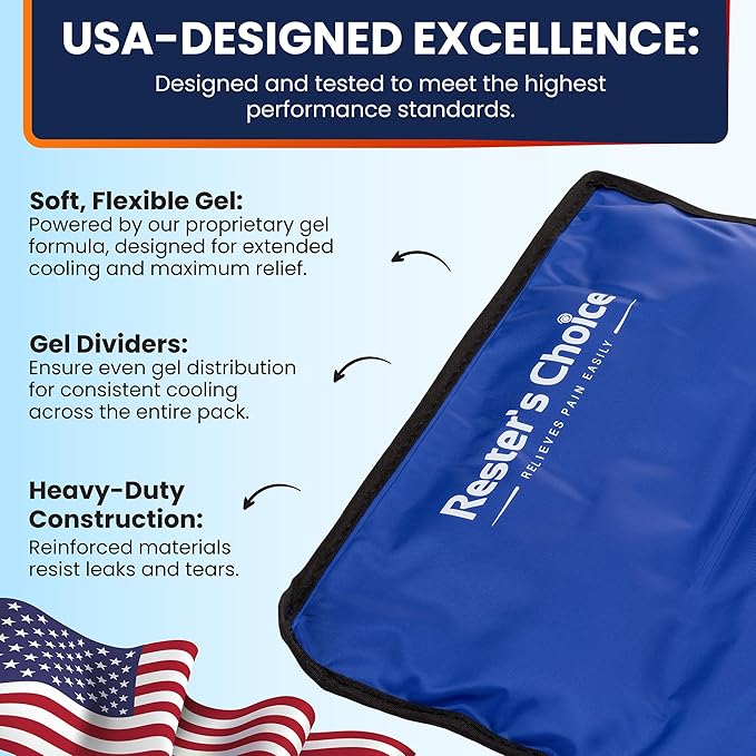 Gel Soft Flexible Ice Pack for Injuries Reusable - Image 6