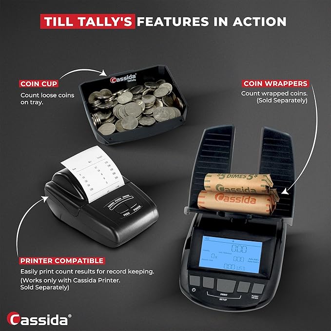 Cassida Professional Money Counting Scale Bill Counter, 1 Pack - Image 5