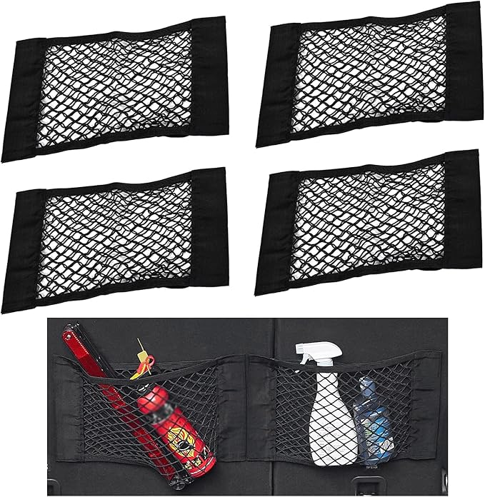 Universal Mesh Cargo Net Storage Net Wall Sticker Organizer Pouch Bag Storage by DIMIK