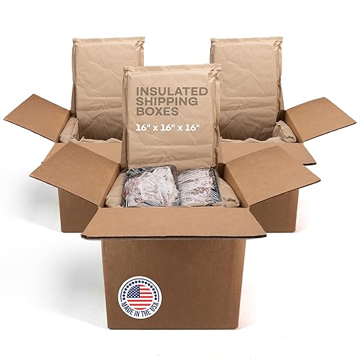 Insulated Thermal Shipping Boxes 16"x16"x16", Absorb Condensation – Ideal by IDLPackaging