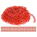 PATIKIL Plastic Chain Links, 100 Foot Safety Barrier Chain by PATIKIL