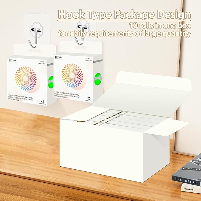 Fluorescent Green 1 Inch Round Color Coding Dot Labels, 10 Rolls 10000 Dot - Image 4