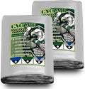 Heavy Duty Tarp Waterproof 5x7 Feet 2 Pack, 10 Mil Thick Silver Blue Poly Tarps by CNCZMH