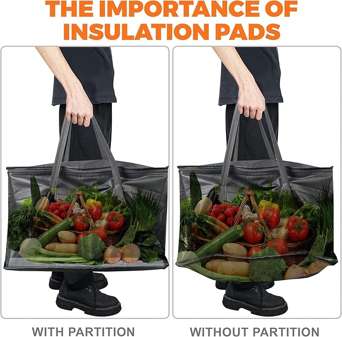 Insulated Food Delivery Bag, Commercial Grade Pizza Carrier - Image 7