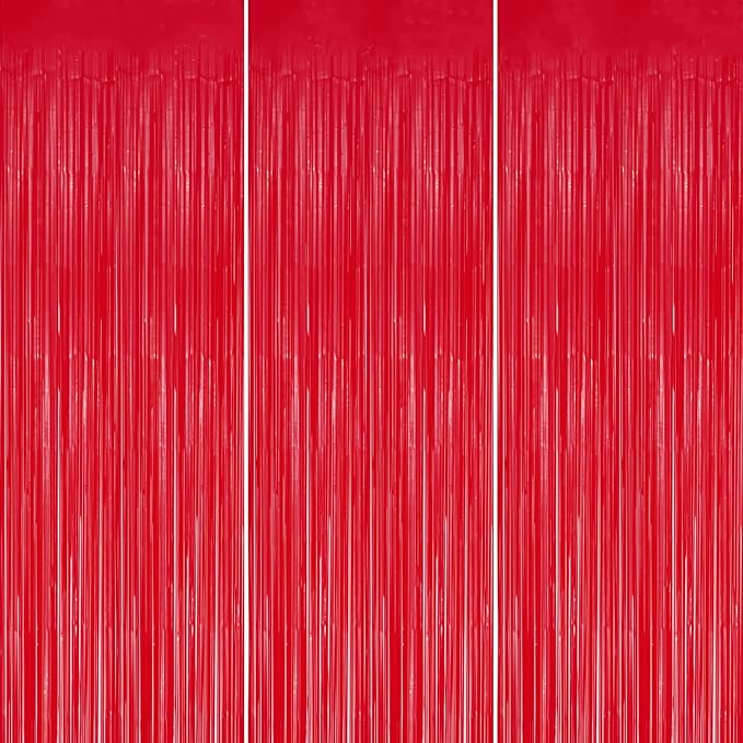 3 Pack Foil Fringe Backdrop by DECOCKRAT