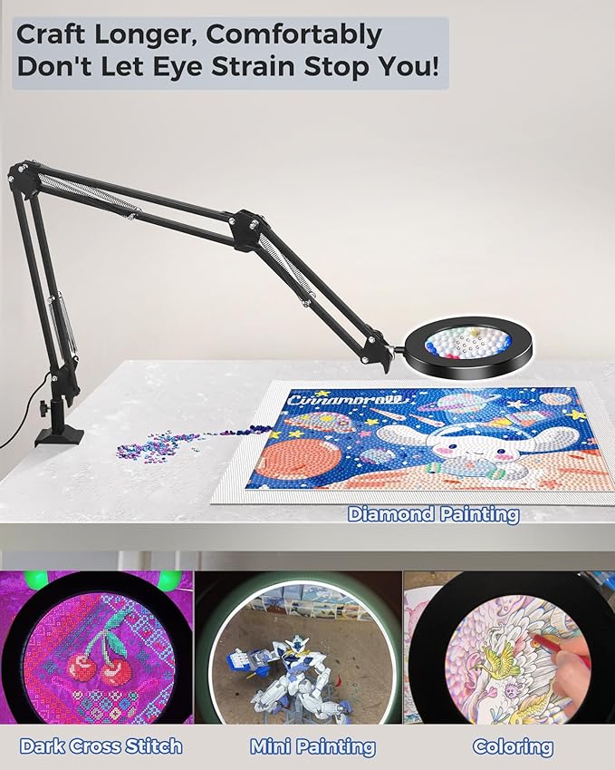 NOEVSBIG Magnifying Glass Desk Lamp - Image 7