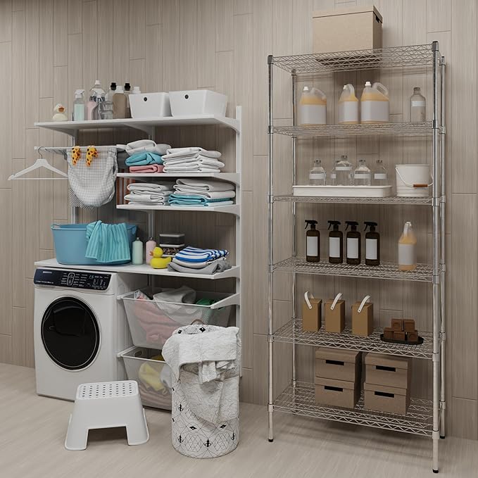 18" Deep x 36" Wide x 74" Height Wire Shelving Kit | 6-Tier | NSF Commercial - Image 2