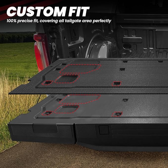 LASFIT Tailgate Mat for Ford F-150 2026 2025 2024 2023 2022 2021 Truck Tailgate - Image 4