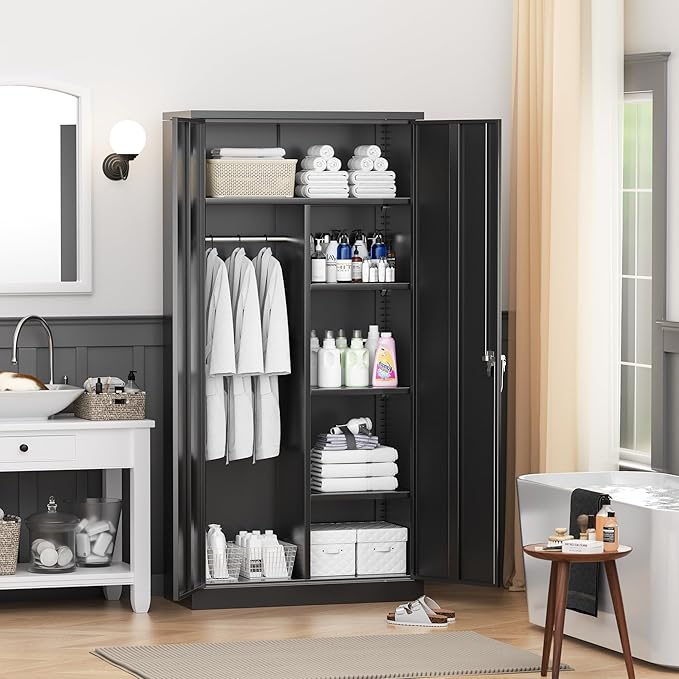 INTERGREAT Metal Wardrobe Closet - Image 8