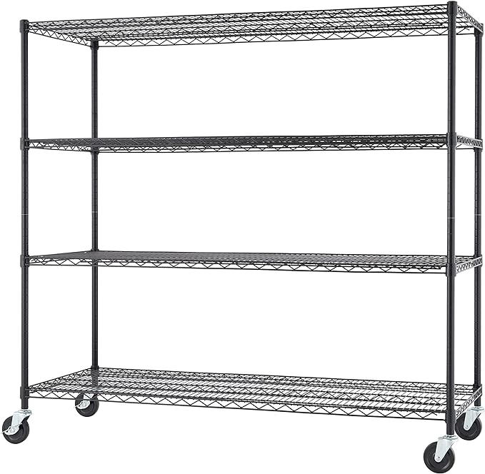 Trinity Basics 4-Tier Adjustable Wire Shelving by TRINITY