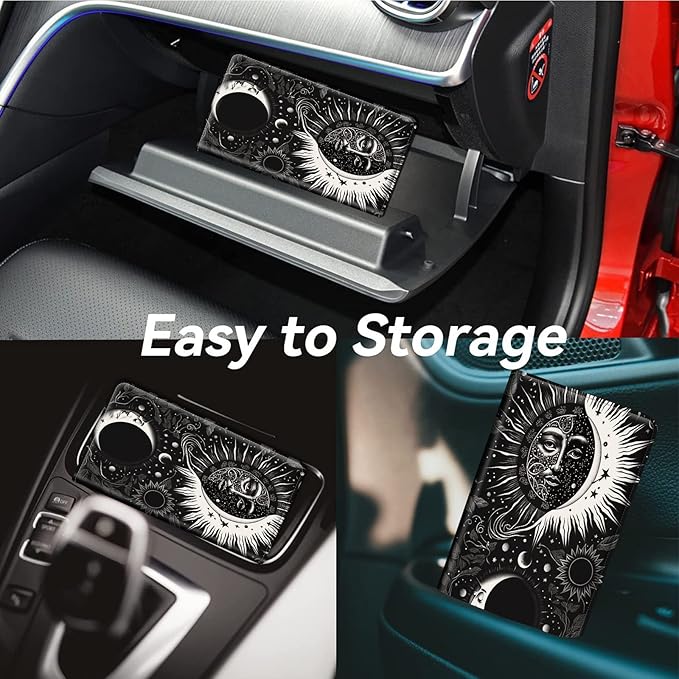 Car Registration and Insurance Holder, Leather Car Glove Box Organizer - Image 4