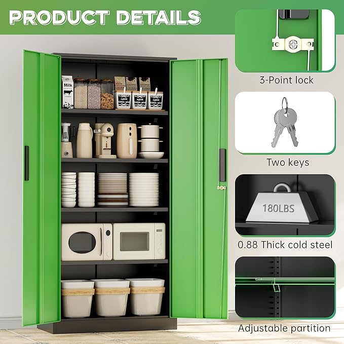 INTERGREAT Metal Storage Cabinet - Image 7