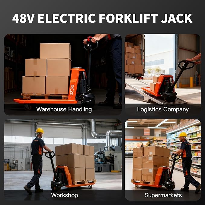 Full Electric Pallet Jack, 4400lbs Capacity Electric Pallet Lift Trucks - Image 7