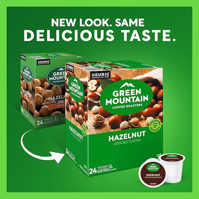 Green Mountain Coffee Roasters Hazelnut Coffee, Keurig Single-Serve K-Cup pods - Image 2