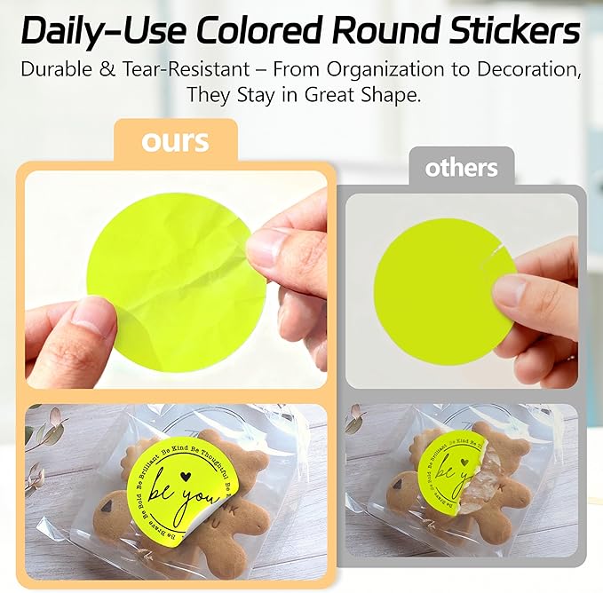 2 inch Dot Stickers Labels Circle Garage Sale Sticker 750Pcs Round Thermal - Image 6