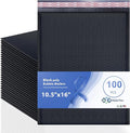 Black 10.5x16 Inch Large Poly Bubble Mailers #5 | Padded Envelopes by MAILERVIEW