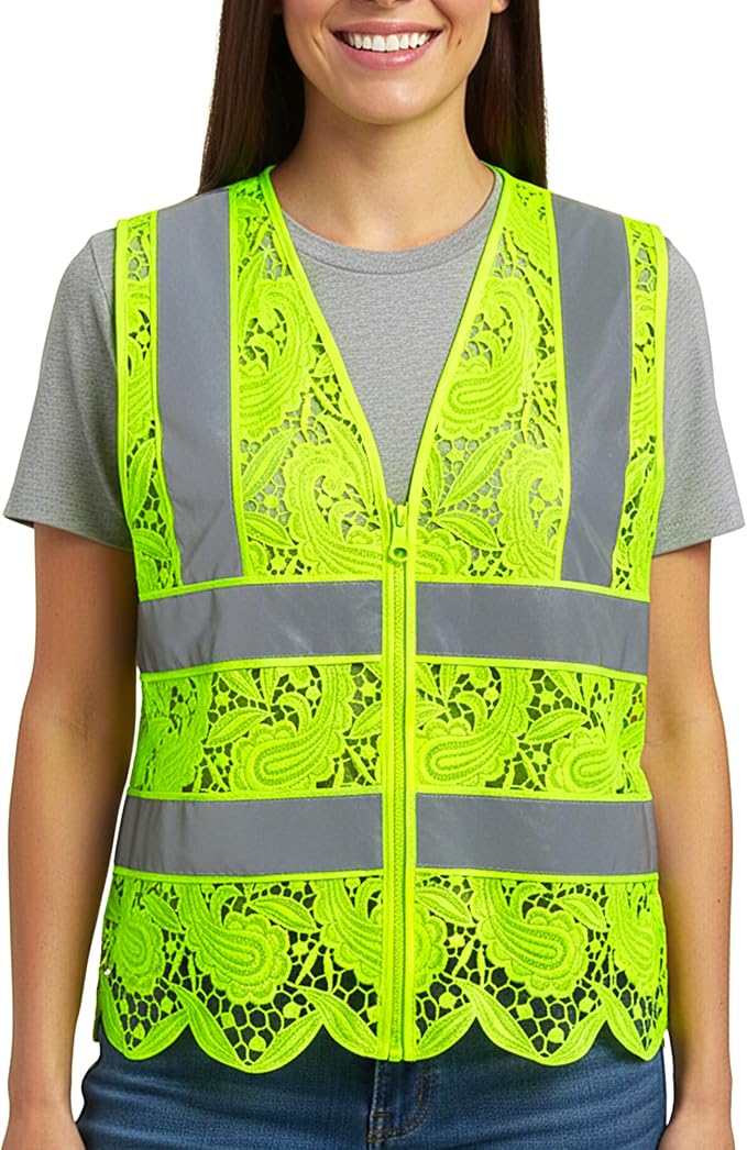 Lace-Mesh Safety Vest for Women & Men - Image 2