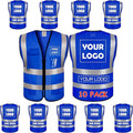 BeautyWill Custom Logo Safety Vest Class2 High Visibility Reflective Vest by BeautyWill