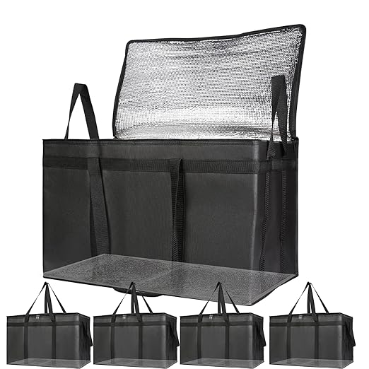 Bodaon 5-Pack Cooler Insulated Food Delivery Bag by Bodaon