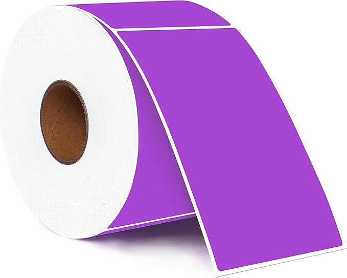 PARLAIM 3" x 5" Rectangle Color Code Stickers, 500 per Dispenser Box Roll Labels by PARLAIM