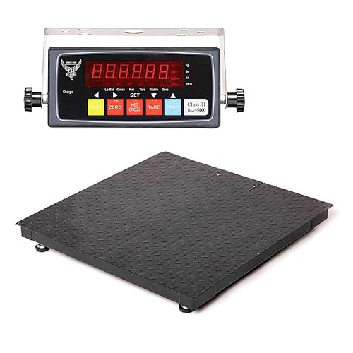 24"x24" Industrial Floor Scale, Heavy-Duty Warehouse Scale by PECSCALES