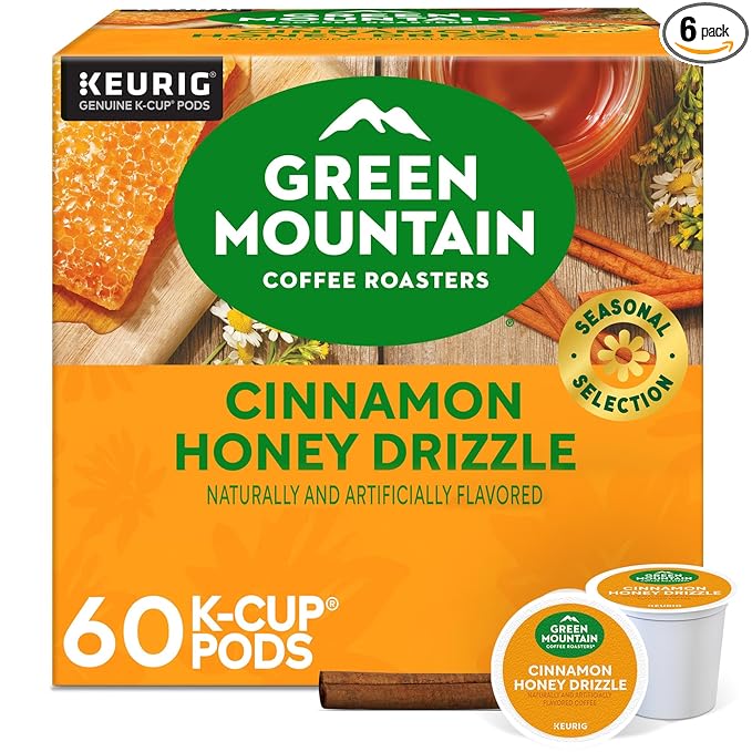 Green Mountain Coffee Roasters Cinnamon Honey Drizzle, Single-Serve Keurig by GreenMountainCoffeeRoasters