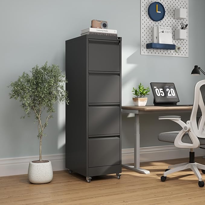 4 Drawer Locking File Cabinet - Image 2