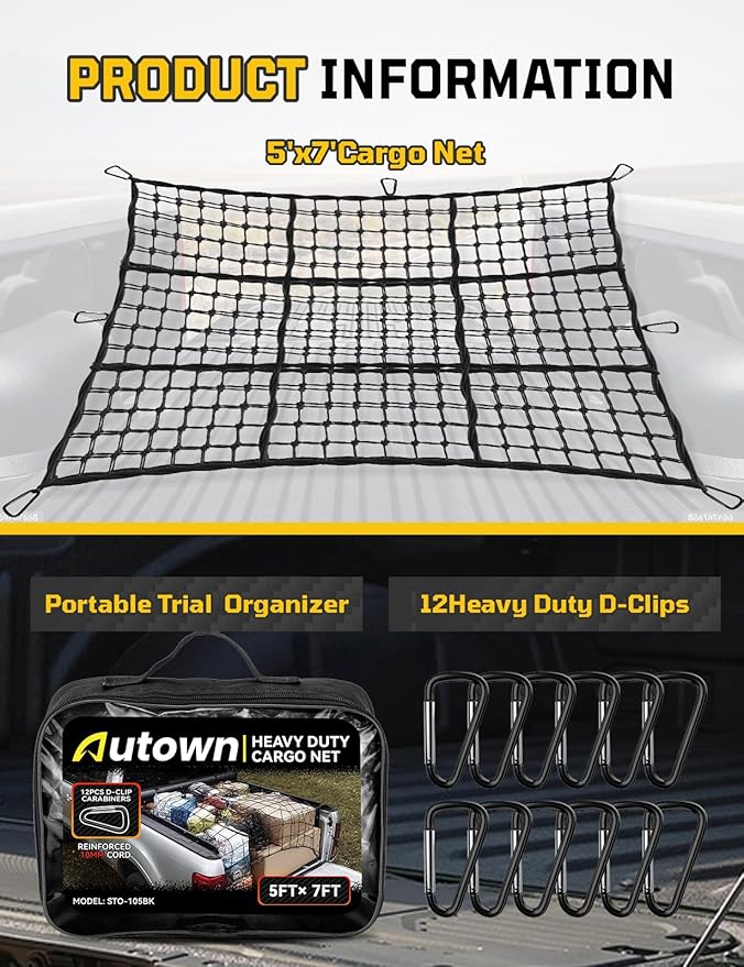 Cargo Net for Pickup Truck Bed - Image 7