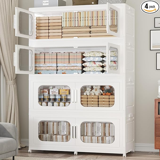 200Gal Exra Large Stackable Storage Bins by KUYIGAME
