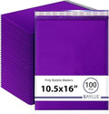 Purple 10.5x16 Inch Poly Bubble Mailers #5 | Self Seal Large Padded Envelopes | by BAYLUE