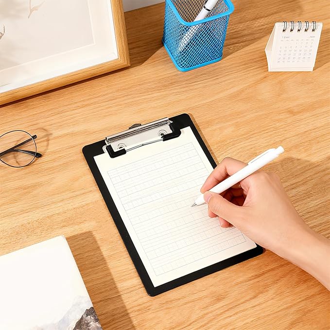 SINJEUN 30 Pack 4 x 6 Inch Small Clipboards Bulk, Mini Plastic Clipboard - Image 7