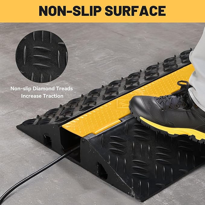 Yescom Cable Ramp Protector 1 Channel Garden Hose Protecitive 44000 Lbs Load - Image 3