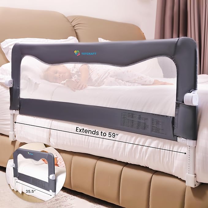 TotCraft Flexguard Height & Length Adjustable Bed Rail - Image 2