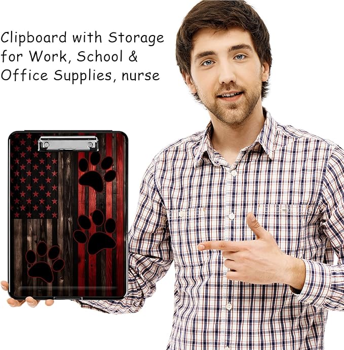 Clipboard with Storage, High Capacity Plastic Storage Clipboard with Pen Holder - Image 7