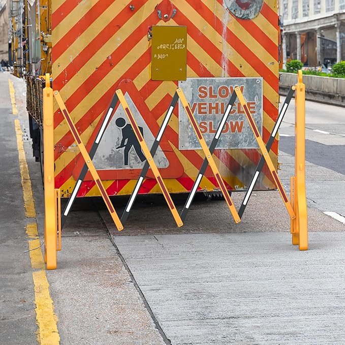 RELIANCER Expandable 8.46ft Safety Barricade, Retractable Security Barrier - Image 9